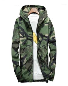 Men039S jackor 5xl 6xl 7xl kamouflage vindbrytare jacka män höst vinter vattentät camo bombare manliga rockar huva casual8525329