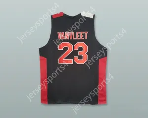 Alfândega de jovens/crianças personalizadas Fred Vanvleet 23 Auburn High School Black Basketball Jersey Top Stitched S-6xl