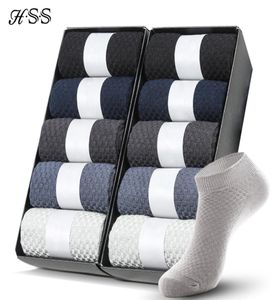 10 par Bamboo Fibre Men Socks Krótka kostka Busines