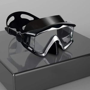 Профессиональное силиконовое оборудование Scuba Diving Mask Equipment Supperaintable для взрослых УФ -водонепроницаемые очки для мужчин 240429