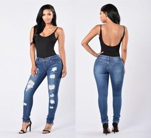 Women Designer Jeans Foreign Trade Women039s Wear Pencil Pants S Fashion Hole Jeans Byxor Women039s Jeans Wome6667490