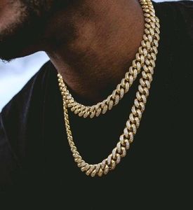 Pepper Gold Chain Necklace Men Chunky Miami Cuban Collana ENORME Turnover hip hop costume2709390