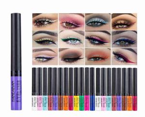 Handaiyan 12 Kolor Matte Eyeliner Zestaw makijaż Wodoodporny Łatwy do noszenia długotrwały seksowny, uroczy kolor 6077025