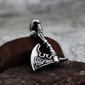 Pendant Necklaces Nordic Pirate Rune Axe Titanium Steel With European And American Style Men's Creative Fashion Stainless Jewelry