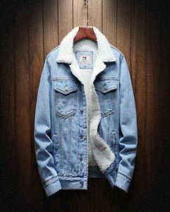 Giacche jean invernali da uomo esterno cappotti di jeans caldi nuovi uomini rivestimenti di lana di grande dimensione inverno più spesse inverno giacche più taglia xs6xl y213385414