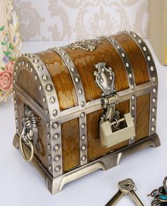 Metal Alloy Treasure Box Chest Jewely Case Vintage Home Decoration Birthday Present 2013128cm Treasure Chest Storage Boxes5932209