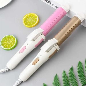 Hair Curlers Straighteners Multi functional 3-in-1 gold ceramic curler iron straightener heated curler professional hair styling tool Y240504