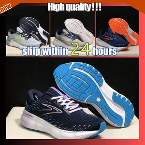 Designer Brooks Running Mens Black Green Trainers Sneakers Fashionable Athleisure Lightweight Designer Shoes Bekväm Maraton Cool Blue Orange Cascadia