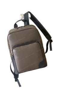 Man Student ryggsäck för män äkta läder dubbel axelväska toppnivå upptäckt klassisk designer design handväska skola ryggsäckar 4533