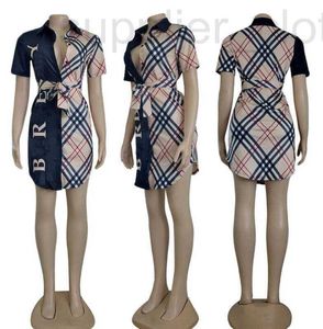 Women's Blouses & Shirts designer new Women Spring Autumn Style Lady Geometric pattern Long Sleeve Turn-down Collar Plaid Printed Blusas Tops shirt skirts KWTY