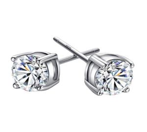 Charme clássico Zircon S925 Sterling Silver Stud Earring BONE BONE MENINAS HOMENS NO FADING NO