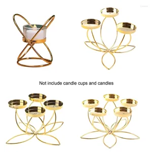 Candle Holders Metal Holder Wrought Iron Candlestick Living Room Table Decoration Gift Support Rack Base