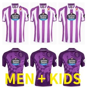 Prawdziwy Valladolid Soccer Jerseys Club Sad Camisetas de Futbol Kit Kids Sprzęt piłkarski 270T