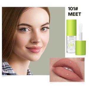 Big Brush Head Lip Oil Ultra-Hydrating Glossy Finish Lip Gloss Shiny and Vegan Tinted Lips Makeup