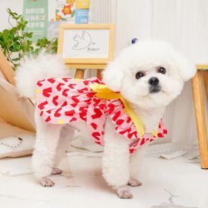 Summer Dog Dresses Puppy Pet Apparel Girl Clothes Harness kjol Yorkie Pomeranian Maltese Poodle Bichon Schnauzer Clothing 240429