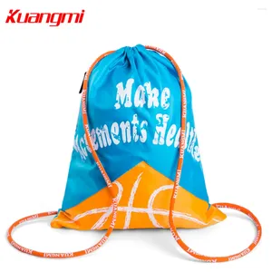 Day Packs Kuangmi Children Basketball Backpack Adjustable Shoulder Strap Soccer Volleyball Folding Knapsack Kids Ball Storage Bag