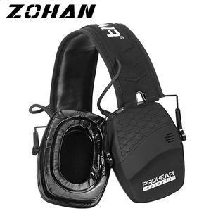 Zohan Electronic Shooting Headset Ear Protection Noise Residing HeadPhone Sound Amplification Professional for Hunting Defender 240428