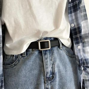 Belts Factory por atacado 2024-Estilista não perfurado Fivelel Belt Belt Female Tie-In Feminino Luxo de Jeans Decorativos Retro Simple
