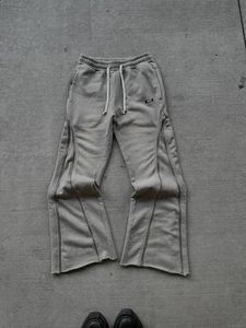 Y2K Streetwear Worbgy Pants Retro Zipper Decoration Drespants Spodnie Mężczyźni HARAJUKU HIP HOP Casual High Street Jogging Spodni 240430