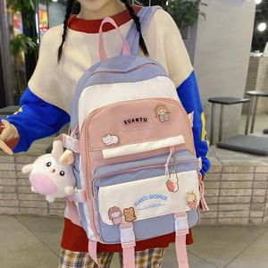 Ryggsäck mode kawaii tjej bokväska axel kvinnor reser mochila femal söt college bärbar dator rygg tonåring skolväska