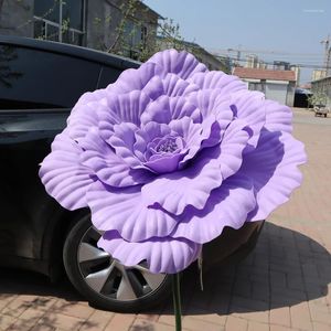 Decorative Flowers Artificial PE Peony Flower El Decoration Wedding Party Accessories Fake Plants Decor Pographic Props Simulated