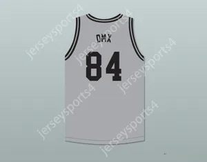 CUSTOM NAY Mens Youth/Kids DMX 84 ROUGH RYDERS GRAY BASKETBALL JERSEY 3 Stitched S-6XL