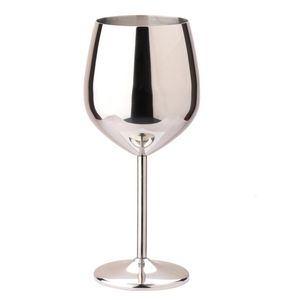 Kitchen Drinking Cup Wine Glasses Home Bar Large Capacity Goblet Stainless Steel 500ml Single Layer Champagne Cocktail Party 240430