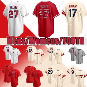 2024 Custom 27 Mike Trout 18 Yamamoto Jersey Detmers Anthony Rendon Noah Syndergaard Andrelton Simmons angels Dylan Bundy Men Women Youth Baseball Jerseys