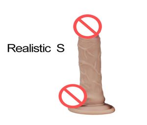 Skin sentendo pene realistico super grande dildo grande con giocattoli sessuali di aspirazione per donna masturbazione femmina cock5845067