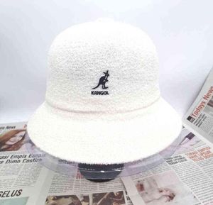 Kangol stały kolor Casual Unisex Bułyk klasyczny kopuła Fisherman kapelusz czarny kangurowy kapelusz sportowy designer designer kubek hat h225366100