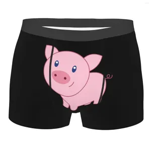 Underbyxor söt tecknad gris roliga boxare shorts trosor mäns grunge mönster underkläder andas för man