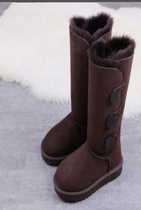 50color Tiana Tall Snow Boots Half Boot Winter Shoes Bow Triple Black Chestnut Purple Pink Navy Gray Fashion Ankle Short W9393623