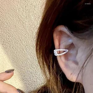 Sırtlar Küpe Moda Zirkon Saçkop Kulak Kuff Piercing Küpe Modaya Modaya Metal Geometrik Klipsi Kadın Mücevherleri