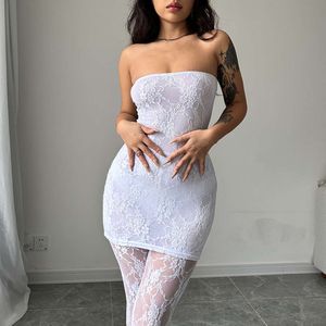Hot Women's New Selling Sexy Royal Sister Style Lace Wrapped Chest Dress Fit With Socks Set