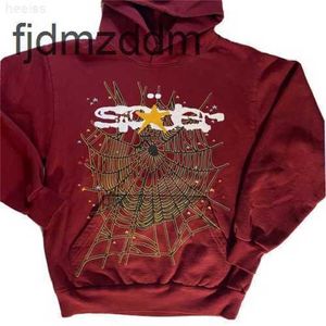 Mens Hoodies Sweatshirts Spder Worldwide Hoodie Size Small Maroon Spider Web Young Thug