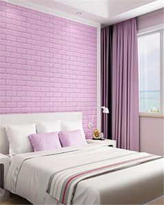 Foam Board Wall Stickers PE panel Selfadhesive 3D Brick Pattern Wallpaper Waterproof Scrubbing Kids Room Bedroom Decoration Stick3187516