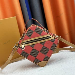 Najwyższej jakości luksusowy projektant 24SS Bag Messenger Classic Damier Checkerboard Torby na ramię Męs