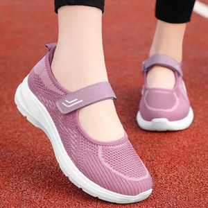 Повседневная обувь 2024 Fashion Summer Women Women Slip on Work Non Sneakers Ходить zapatos para mujeres