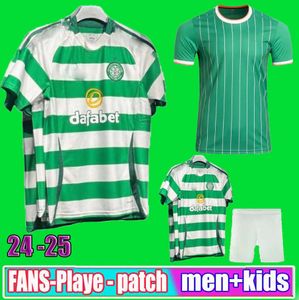 24 25 Kyogo New Celts Football Shirt FC 2023 2024 European Home Away Third Soccer Jerseys Celtic Daizen Reo McGregor 120 Years Hoops Jubileum Irish Origins Taylor