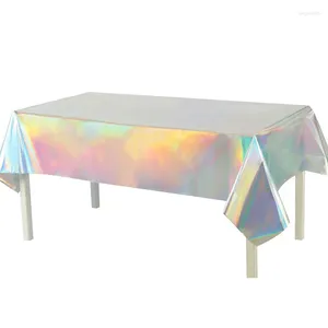 Table Cloth Laser Film Tablecloth Birthday Party Decoration Colorful Aluminum Waterproof And Oil-proof No-wash