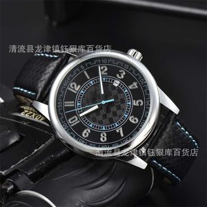 Watch watches AAA 2024 Mens Belt 3 Needle Quartz Belt Hundred Watch Calendar Watch 1KII