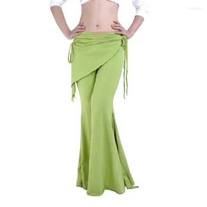 Stage Wear Belly Dance Pants Skirt For Women Tribal Style Clothes Ladies Low Waist Flare Trousers Yoga