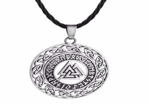 Anhänger Halsketten Nostalgie Valknuss skandinavische Nordlunen Amulett Wicca heidnische Herren Womens Halskette Mode Juwely8524353