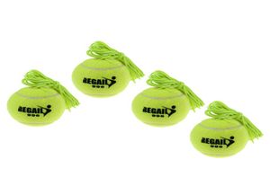 4 Piece Rubber Felt Tennis Ball And String Replacement For Tennis Trainer Green4998195