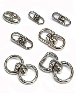 100pcslot Silver Metal Swivel Hook Clasp Key Chains Keyrings Connectors For Lanyards Paracord Handbag Bag Parts1903802