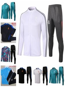 2122 REAL MADRID Full Zipper Football Trackuit Allening Suit Men Polo Chandal Futbol Hazard Asensio Isco Football Surviter Tr3157714