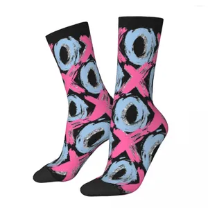 Donne calze Xoxo Pink and Blue Active Funny stocks di qualità femminile Outdoor Autunno grafico Anti batterici