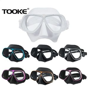 Apollo liknande legeringsramfri dykmask kan utrustas med myopia maskglasögon låg volym 65cc scuba mask uppblåsbart våtrör 240429