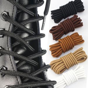 Klassiska runda skosnor Hållbara polyester solida sko snören boot spetsar för skor sneaker skosnör 21 färger 7090120150cm 1Pair 240419