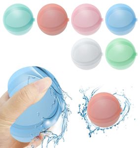 Reusable Water Bomb Balls Splash Silicone Balloons Refill Water Parks Fun Absorbent Ball Outdoor Pool Sand Play Beach Toy Sports F5217073